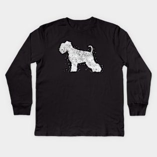 Schnauzer dog Kids Long Sleeve T-Shirt